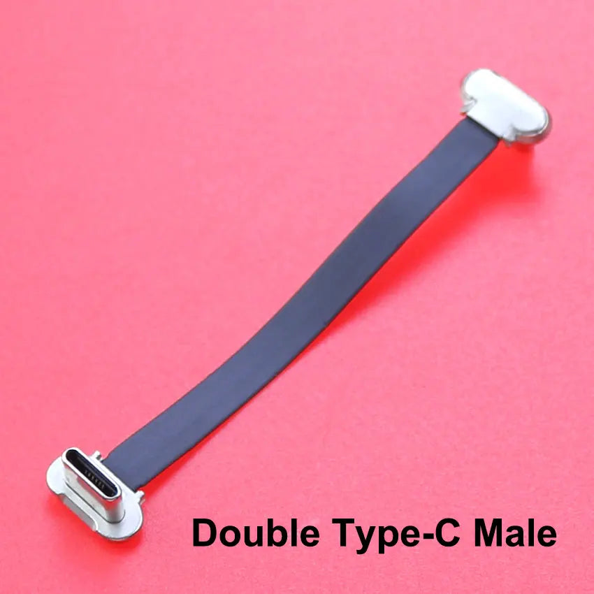 Micro USB Type-C Connector FPC 2Pin 3Pin W/ Resistor R1 Soft Flat Cable Male Charging Cable Fast Charge Wire Extention For Phone