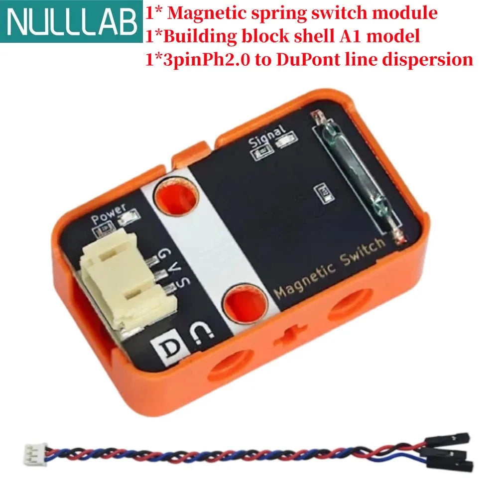 Magnetic Reed Switch Sensor Module, 3.3V-5V, Digital Output, with Connector, for Arduino / Raspberry Pi / ESP32 DIY Projects