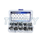 200pcs BJT Transistor Kit Bipolar Power Transistors A1015 BC327 BC337 C1815 S8050 S8850 2N2222 2N2907 2N3904 2N3906 PNP NPN
