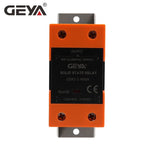 GEYA Solid State Relay with Radiator SSR 10DA 25DA 40DA DC Control AC Single Phase SSR Din Rail Mount Single Phase