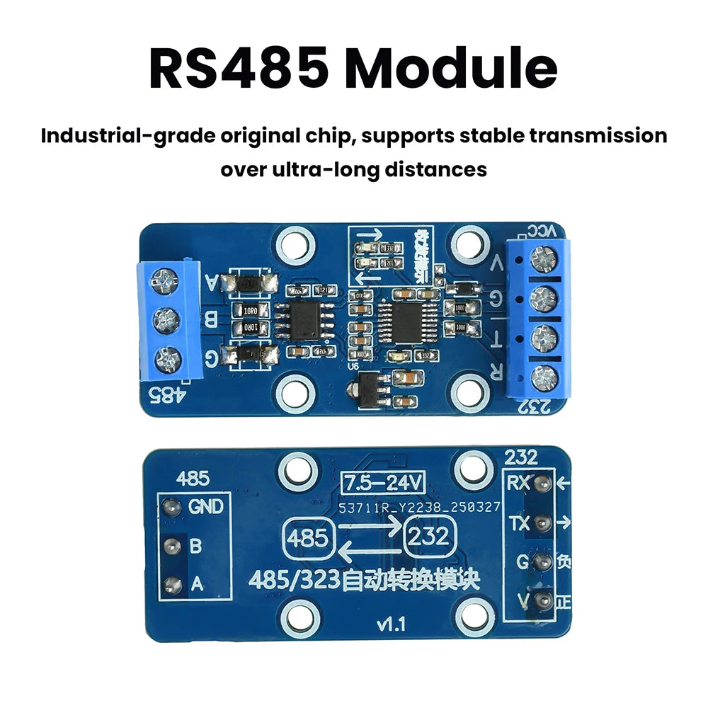 RS232 to RS485 Module Serial Conversion Module 232/485 Mutual Conversion Module TVS Industrial Grade Protection