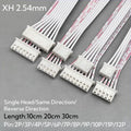 5Pcs XH2.54 XH 2.54mm 2/3/4/5/6/7/8/9/10P/12 Pin Female Plug Terminal Cable JST Wire Connector Single/Double Head Red White Line