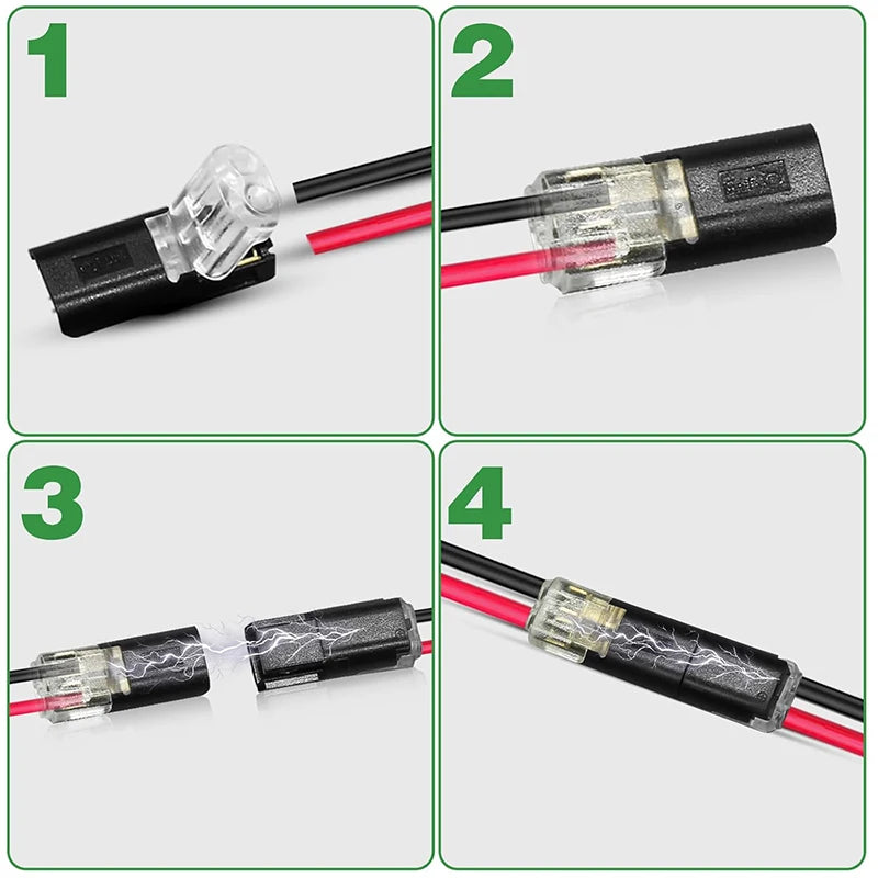 1/2/3 Pin Waterproof Automotive Electrical Connector Strip Terminal Car Wire Cable Connection Sealed Dustproof Wire Auto Wiring