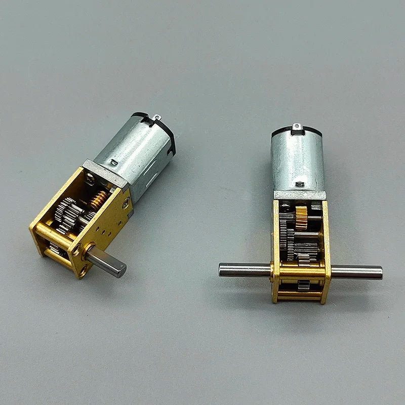 N20 Full Metal Gearbox Gear Motor DC 3V 6V 9V 12V 4RPM-381RPM Slow Speed High Torque Worm Gear Motor DIY Smart Car Robot Lock