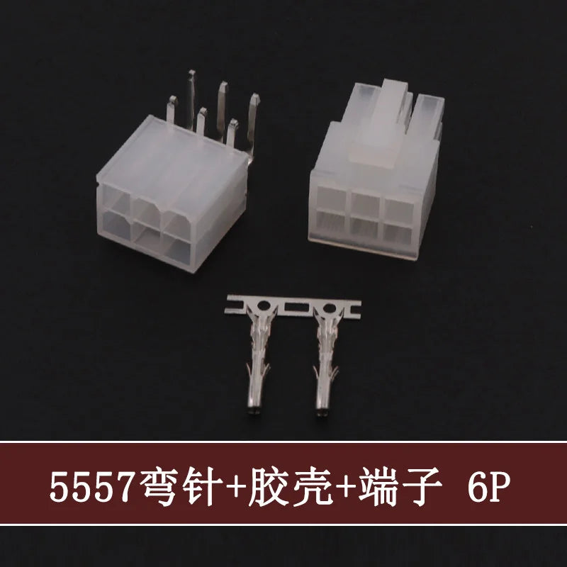 5Sets Molex 4.2mm Automotive Wire Connectors Plug 5557 Series RA Wafer Female Terminal 2-24P Housing for Electrical Wiring