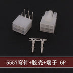 5Sets Molex 4.2mm Automotive Wire Connectors Plug 5557 Series RA Wafer Female Terminal 2-24P Housing for Electrical Wiring