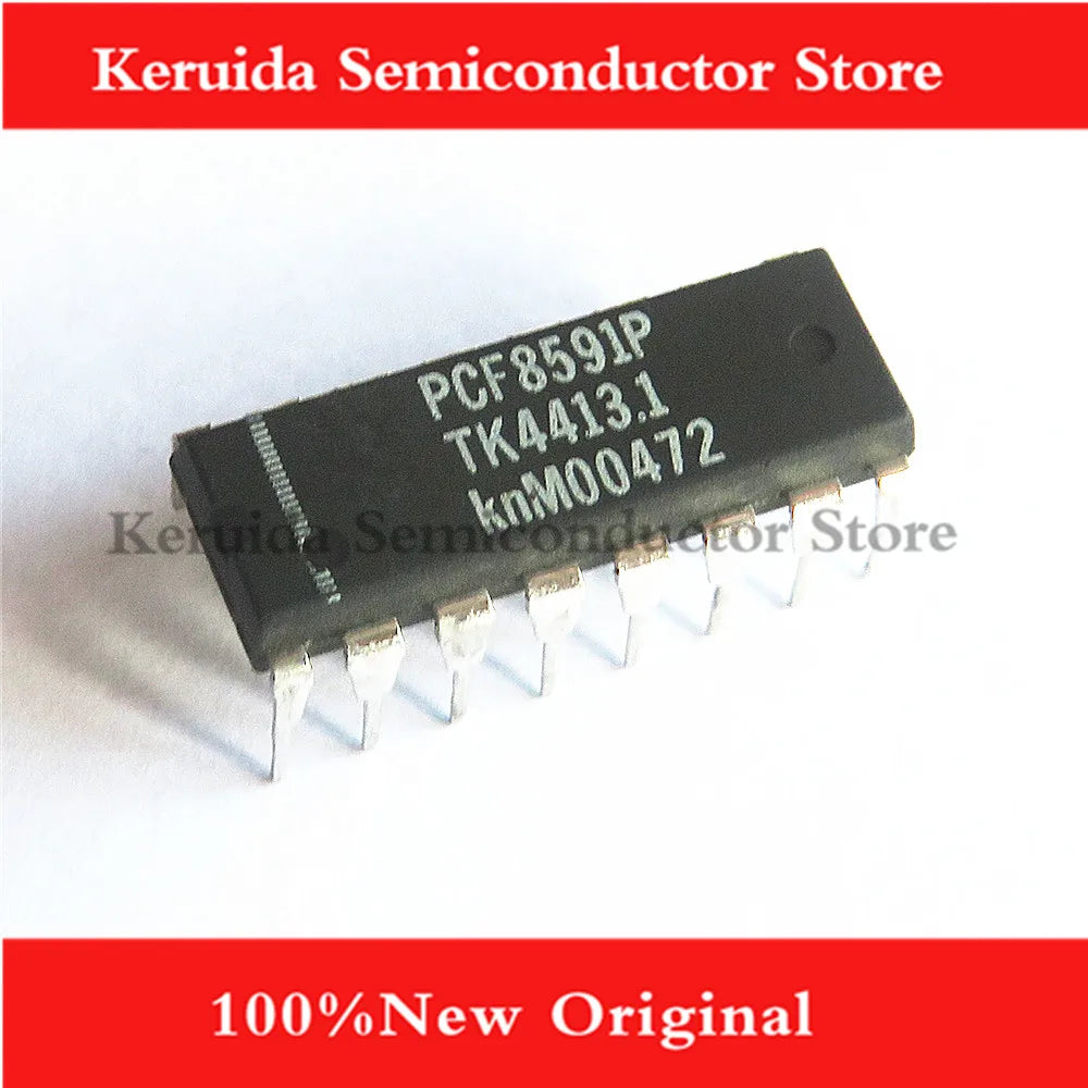Pcf8591P Pcf8591 Direct Plug-In Dip-16 8-Bit Analog-To-Digital/Digital-To-Analog Converter Ic Brand New Imported