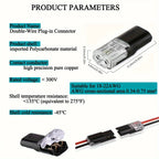 Premium Automotive Wire Connector Detachable Plug, No-Strip Quick Connect, Reliable Durable for Universal Electrical Connections