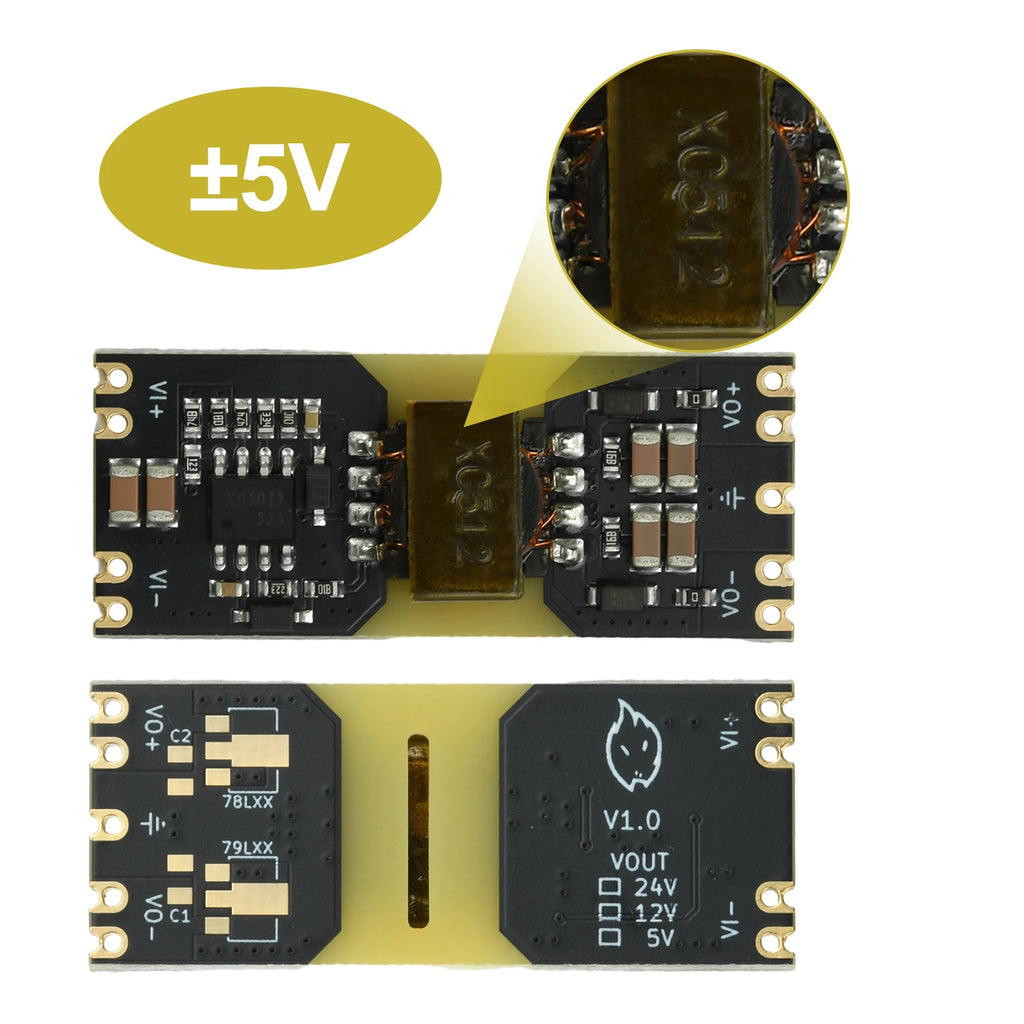 XC5015 DC-DC 9-42V to ±5V/±12V Positive and Negative Dual-Power Step-Down Module Isolated Wide-Voltage Power Supply Module