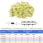 50-500PCS Heat Shrink Solder Seal Wire Connectors Tube Terminals Butt Connectors Terminals Solder Sleeve Wire Splice Connector