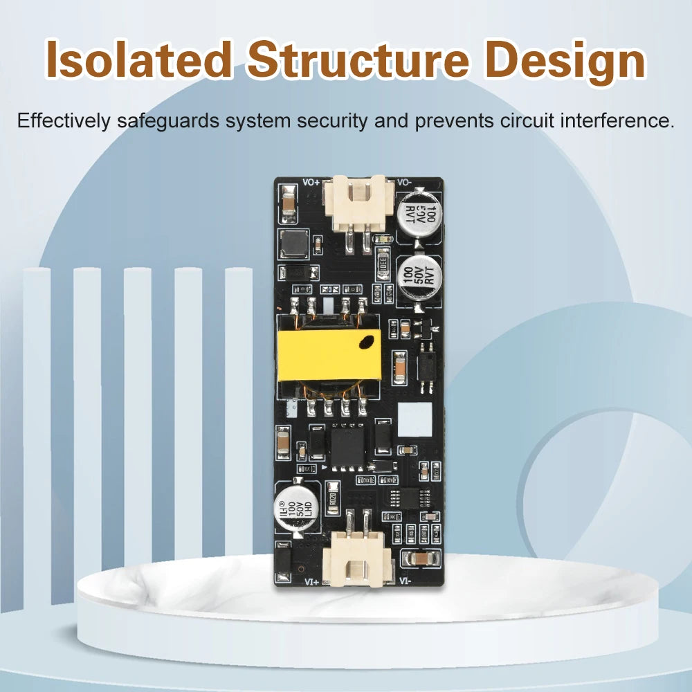 DC-DC DC Converter Isolated Power Supply Module Input 12-24V Output 12V24V Power 15W Singal/Double-ended Terminal Wire