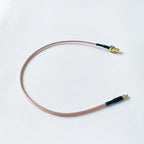 SMA Female to MMCX Male Right Angle 90 Degree Extension Coax Cable Extender for Antenna, Radios