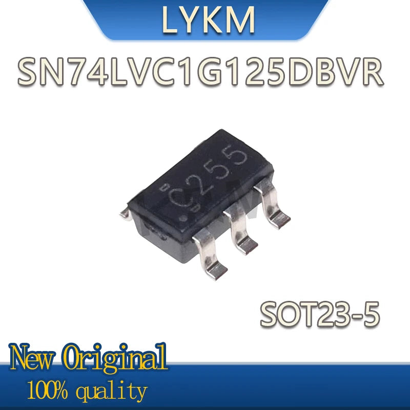 20-100/PCS New Original SN74LVC1G125DBVR SN74LVC1G125 74LVC1G125 C255 SOT23-5 Tri-state output unibus buffer gate In Stock