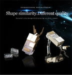Cat8 Ethernet Plug RJ45 Connector 8P8C Modular Termination Shielded 1.5mm Large Pin Hole For Cat 8 23AWG LAN Networking Cable
