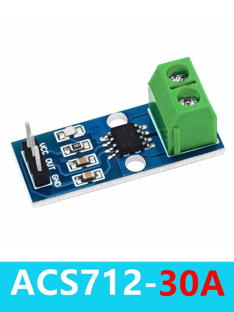 1~10PCS ACS712 5A 20A 30A  Range Hall Current Sensor Module ACS712 Module For Arduino 5A 20A 30A