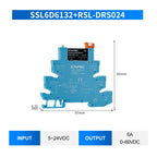 ENMG 1Pcs Slim Relay Modules DIN-Rail SSR Solid State Relay Integrated PCB 6A 2A DC Control DC AC 5V 12V 24V 220V Mount Power 41