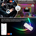 Tuya Wifi LED SPI RGBIC RGBWIC Controller WS2811 WS2812B SK6812 Addressable LED Strip Light Voice Control Alexa Google 5-24V