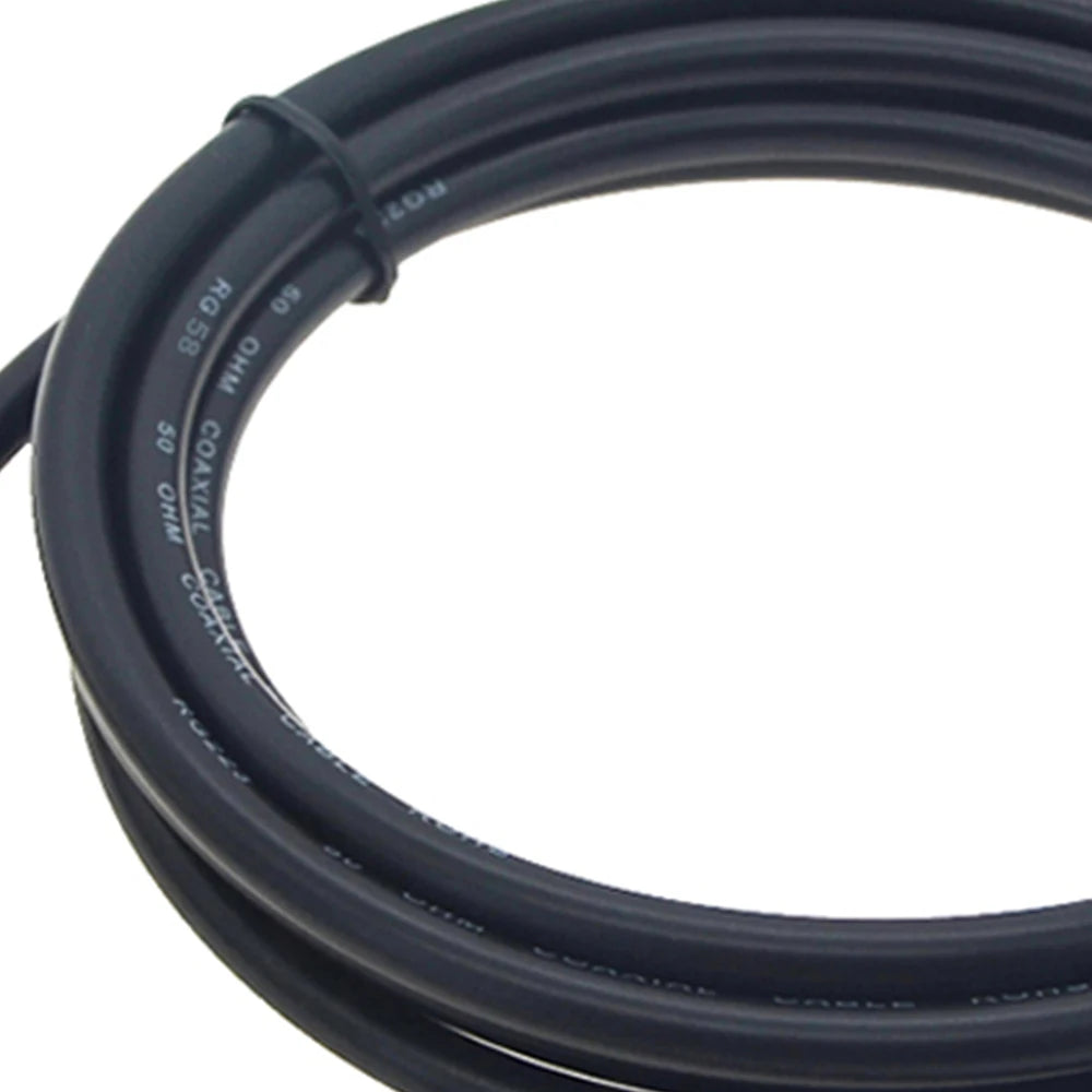 BEVOTOP RG58 BNC Cable Waterproof BNC Female Nut Bulkhead to BNC Male Plug RG58 Pigtail Jumper 50 Ohm RF Coaxial Extension Cable