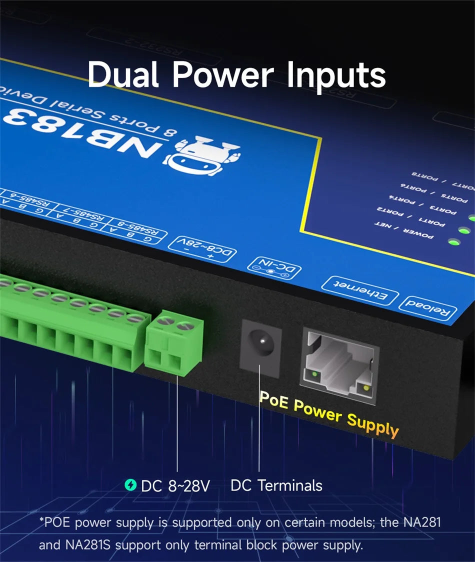 Isolated 8-Channel Serial Server RS485/232/422 to RJ45 COJXU NB183 Series ModBus RTU to TCP Build-in Watchdog MQTT/HTTP IOT