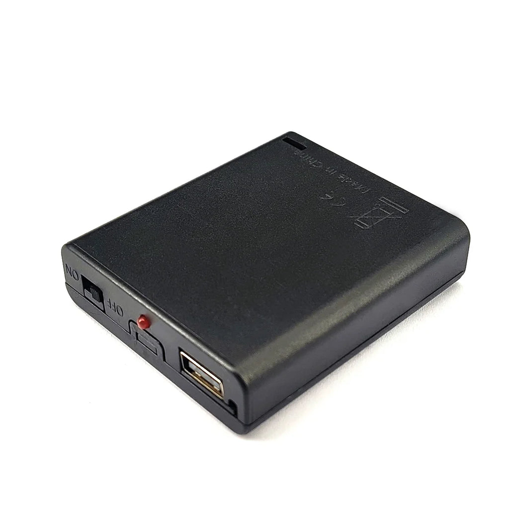 2X 3X 4X 6X 8X AA USB Battery Case With Power Switch With USB Socket AA Battery Box for 5V LED Strip Lights Mini Power Supply