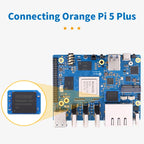 Orange Pi EMMC Module 32GB 64GB 256GB EMMC 5.1 Module for Orange Pi 5 Plus 3D NAND Fast Read Write Speeds 400MB/s for Tablet PC