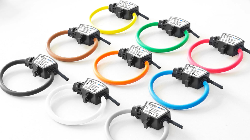 With 4 rings Three Phase Industrial Rogowski Coil Flexible Current Transformer 0.5% Accuracy Current Sensors
