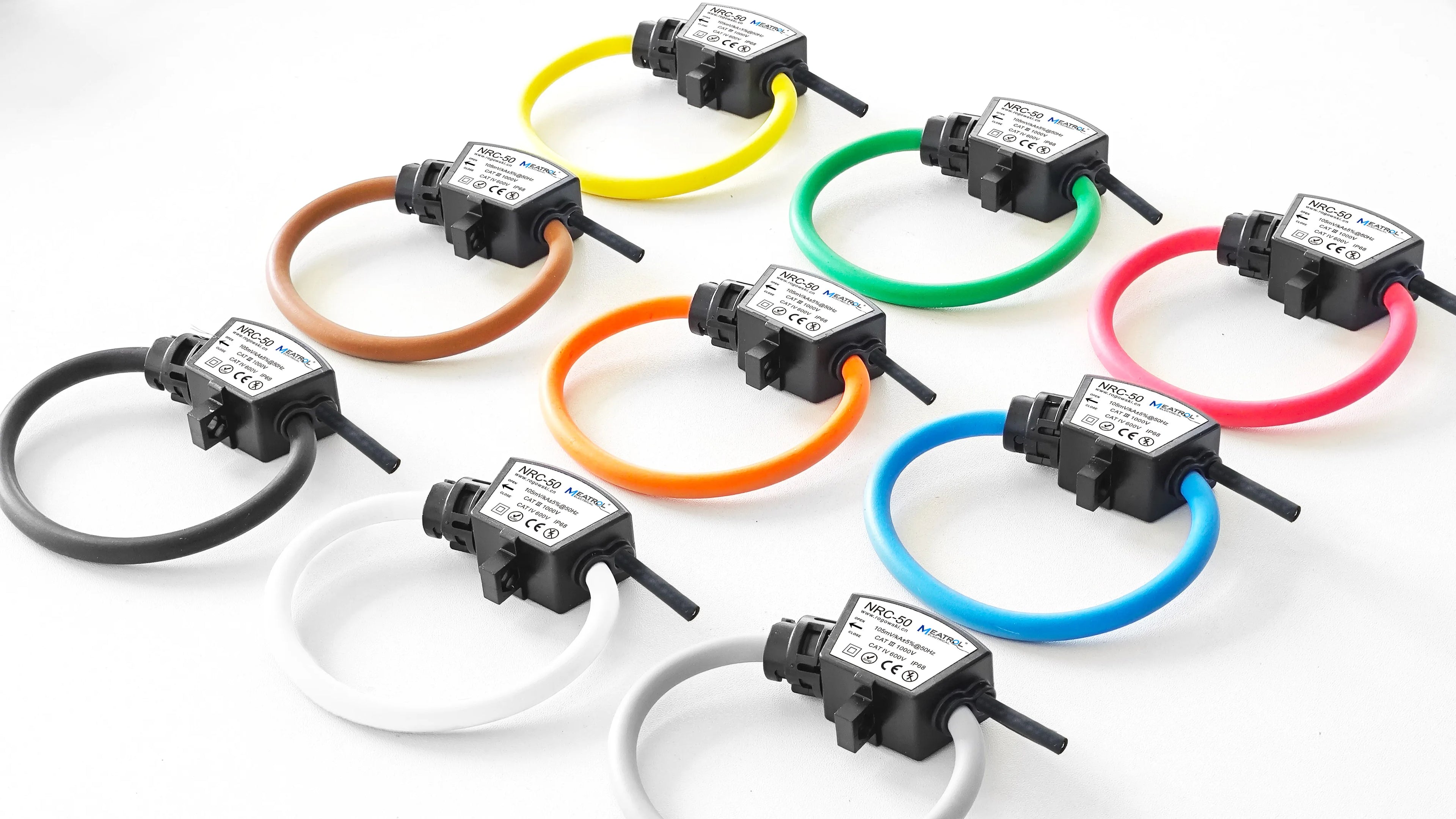 Rogowski Coil NRC-60 NRC-100 NRC-150 NRC-200 High Accuracy 0.5% Flexible Current Clamp Rogowski Coil 1PCS