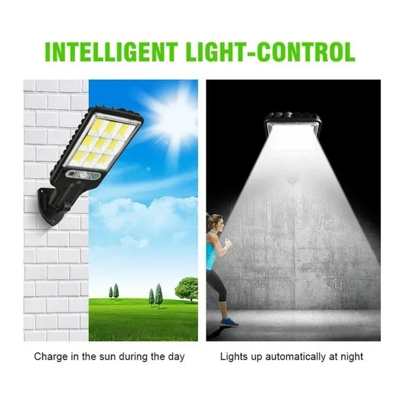 Outdoor Solar Garden Lights with Human Body Motion Sensor 3 Modes Terrace Garage Courtyard Waterproof Outdoor Solar Lamp