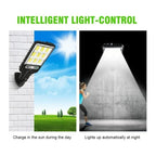 Outdoor Solar Garden Lights with Human Body Motion Sensor 3 Modes Terrace Garage Courtyard Waterproof Outdoor Solar Lamp