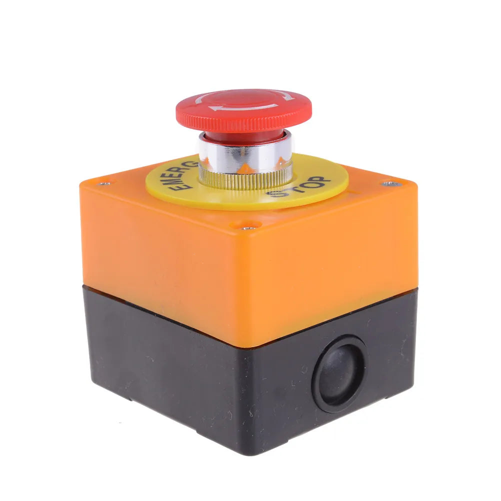 Red Sign Emergency Stop Mushroom Push Button Switch NO+NC AC660V/10A