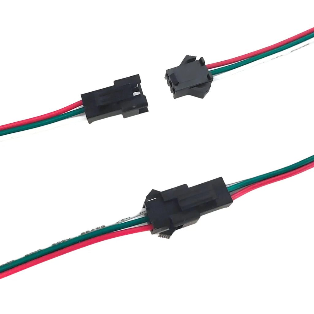 5/10/20 Pairs 3 Pin JST SM LED Connector 15cm 22AWG Male Female Connector for WS2812B WS2811 CCT LED Strip