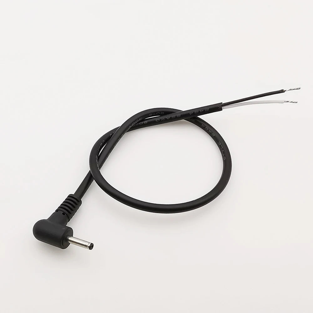 1Pcs DC Power Connector 2.5x0.7/3.5x1.35/4.0x1.7/4.8x1.7/5.5x2.1/5.5x2.5mm Male Plug Cable Right Angled 90 Degree Power Cable