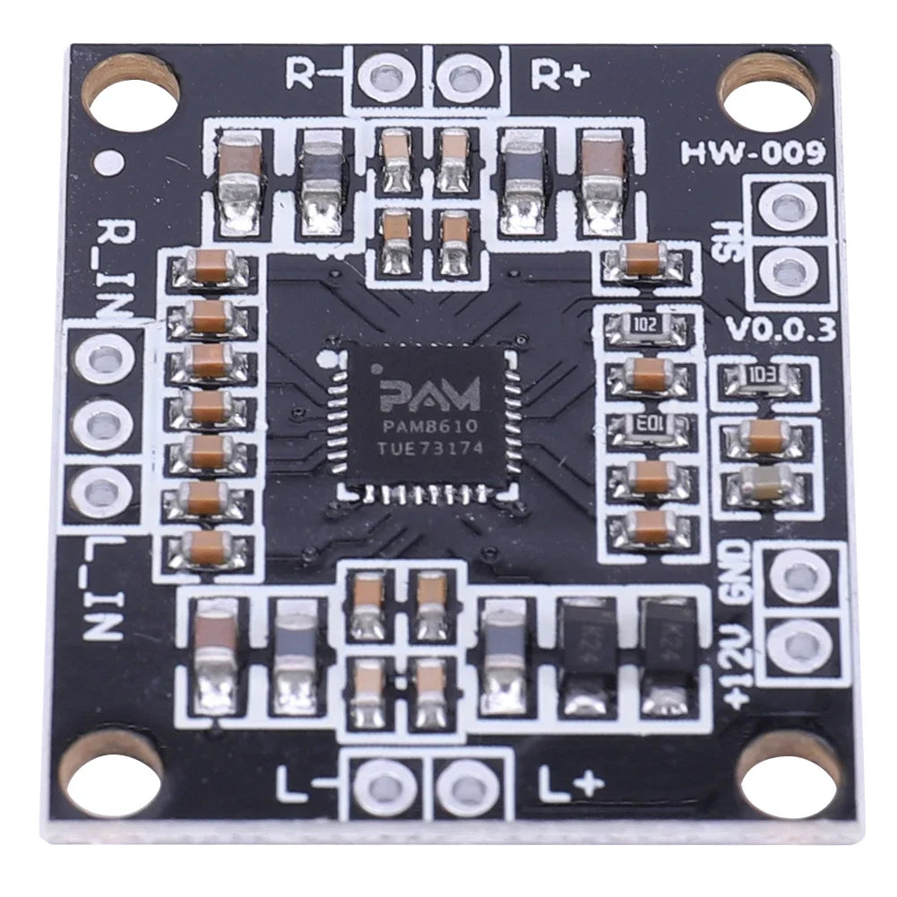 PAM8610 Digital Audio Amplifier Board 2x15W Voice Sound Amplifier Module Class D Dual Channels Stereo Mini Power Amplifier Board