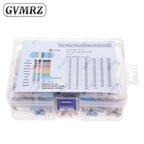 1/4W 1/8W 1/2W 1W 2W Metal Film Resistor Kit 130 Values 0.125W 0.25W 0.5W 1% Resistance Assortment Assorted Set Box 0.1667W
