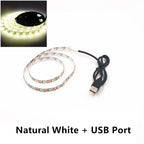 5M USB LED Strip Light 5V 3528 1 Meter 5 Meter Yellow Cool White Pink Green Blue Red SMD Ribbon Ceiling Cabinet Light Waterproof