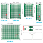 FR4 Double Sided PCB Board Tinned ( 2X8 3X7 4X6 5X7 7x9 cm ) Circuit Perfboard 2.54mm 40 Pins Male Female Pin Header Gold Plated