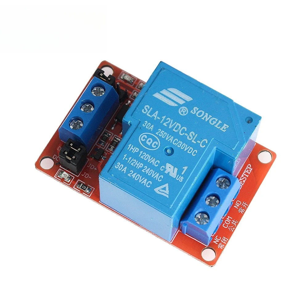 1PCS 5V 12V 30A Relay Module High/low Level Trigger Large Currents 1 Way Relay Modules with Optocoupler Isolation for Arduino