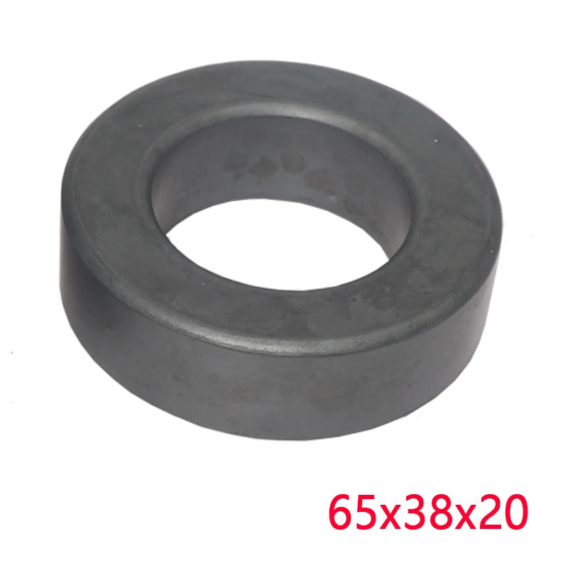 【1PCS】65*38*20mm Ferrite Ring Iron Powder Toroid Cores Black Gray Inductor Ferrite Rings for Power Transformers Inductors