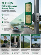 24GHz Microwave Motion Sensor 200m Vehicle Human Detection TTL Long Range Presence Sensor for Traffic Security System
