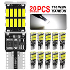 2/4/10/20 PCS CANBUS T10 W5W LED Bulb For Car Interior Dome Trunk License Plate Wedge Side Lights 12V 24V 4014-26SMD 6500K White