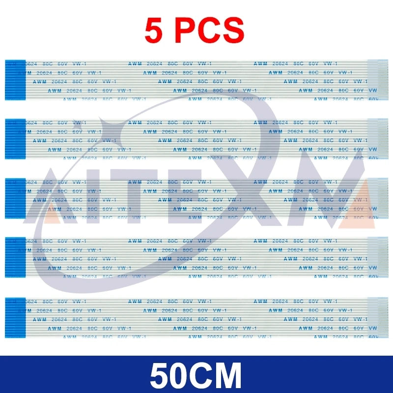 5PCS Flexcable For Raspberry Pi Model B+ 2M 1M 50CM 30CM 20CM 15CM 15 Pins Ribbon Flex Cable 1.0mm AWM 20624 80C 60V VW-1