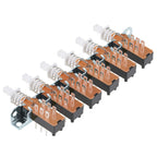 Interlock Push Button Switch Piano Type DPDT 6 Pin 4/6/8 Row Straight Through Hole Straight Key Switch for Electronic Products