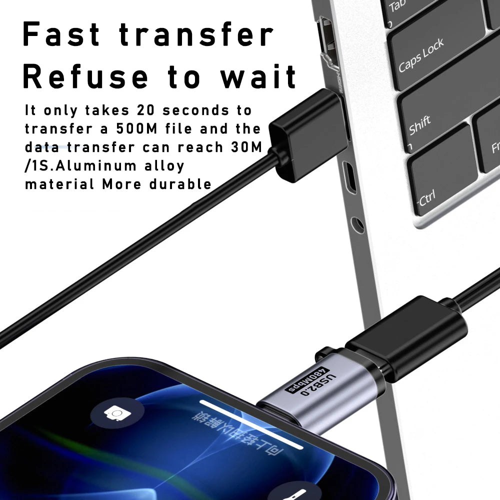 TYPE-C adapter Micro USB Mini USB Adapter lighting Female To Micro Usb Male Converter for Phone Tablet Camera Charging Adaptor