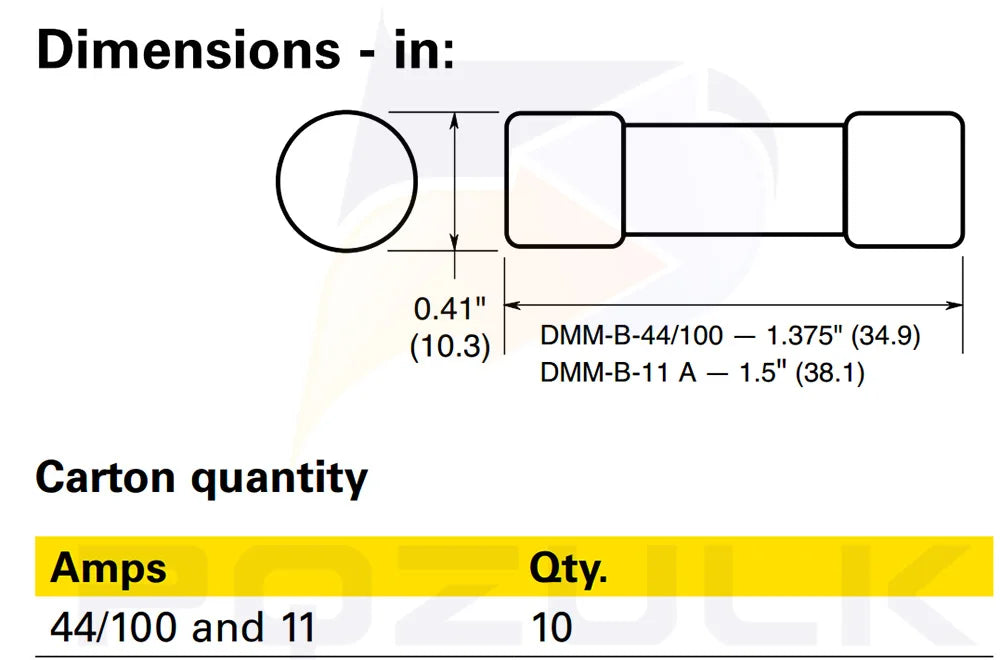 10PCS 10X35MM DMM-44/100-R, DMM-B-44/100-R 440mA 1000V 10kA Fast-Acting Ceramics Fuse