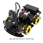 ESP32 CAM WiFi Smart Robot Car Kit with Mecanum Wheels, Ultrasonic Sensor & TT Motors for Programming Education