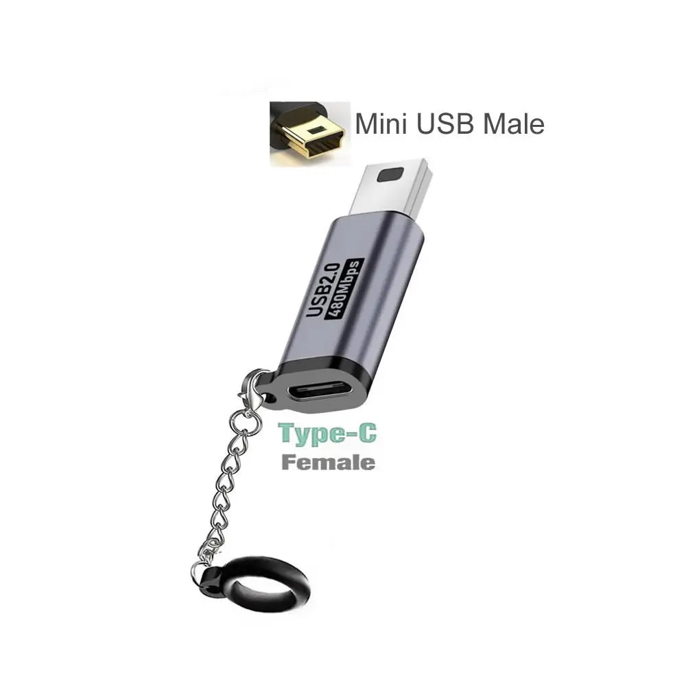 Type C Adapter USB C To Micro To Mini USB Female Converters For iPhone 14 13 Xiaomi Samsung For Lightning Male Charger Adapter