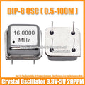 (2PCS) DIP-8 16M 16MHZ 16.000MHZ OSC 4PIN Half Size Active Square Crystal Oscillator 3.3V-5V-Compatible 15PF 20PPM