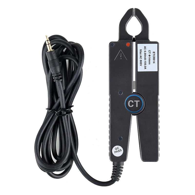 ETCR008 ETCR014 AC Leakage Phase Power Energy Transducer Sharp Nose Clamp Current Sensor Turn Ratio 2500:1 CT Technology