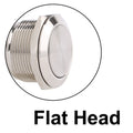 1NO 16mm19mm22mm Waterproof Momentary Latching Metal Doorbell Horn Push Button Switch Fixation Lock Reset NO LED screw terminal