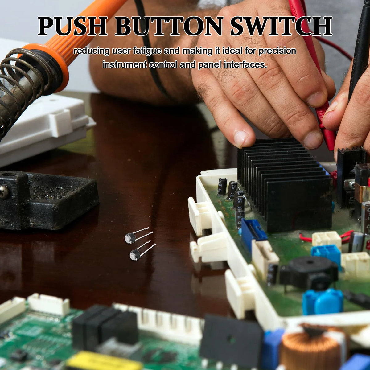 40Pcs Micro Momentary Tactile Switch Mini Push Button Breadboard Electronics Instantaneous Switches for Circuit Board Projects